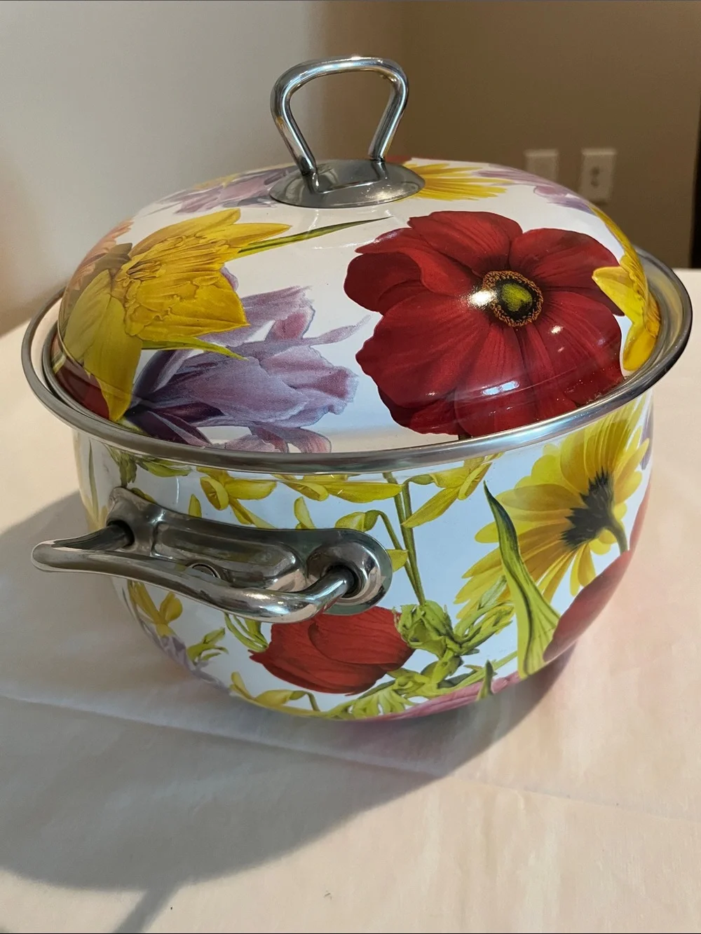 The Pioneer Woman Floral Enamel Stockpot Floral Garden 4 Quart